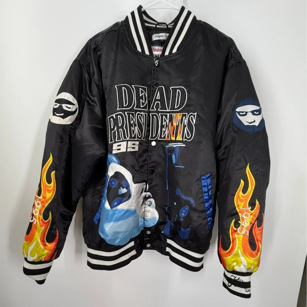 Hodgdon Classics Dead Presidents 1995 Double Sided Movie AOP Jacket Men's Size L